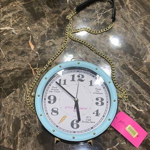 Betsey Johnson alarm clock purse
